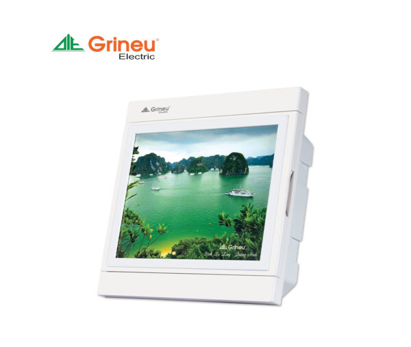 Tủ điện âm tường mặt tranh 4/8