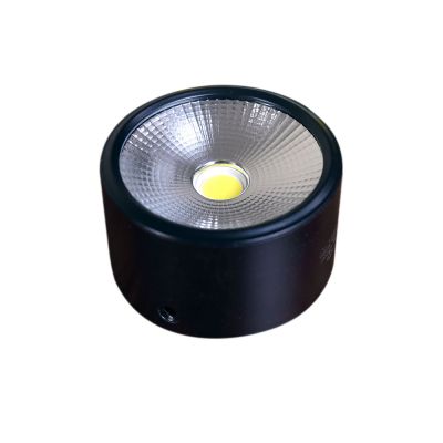 ACA Đèn Led ống bơ thân đen 7w ánh sáng trắng