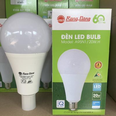 Rạng Đông Bóng đèn LED BULB tròn 20W ánh sáng vàng