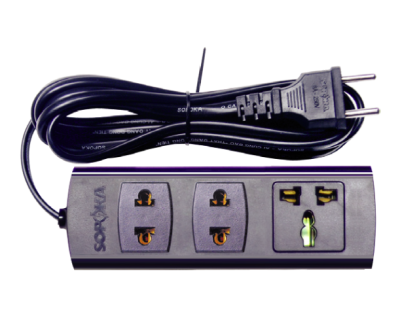 Sopoka ổ cắm lõi sứ chống cháy 3X5 dây 4,5m