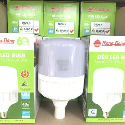 Rạng Đông Bóng đèn LED BULB tròn 40W ánh sáng trắng