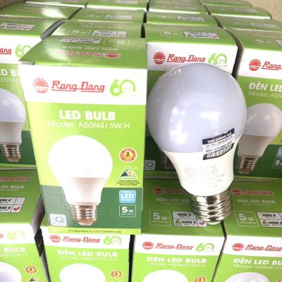 Rạng Đông Bóng đèn LED BULB tròn 5W ánh sáng vàng