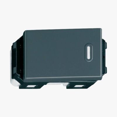 Panasonic nhân công tắc 1 chiều màu đen ánh kim (Wide series)