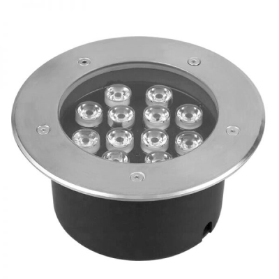 Đèn Led âm đất trang trí sân vườn tròn 12W