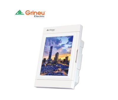 Tủ điện âm tường mặt tranh 3/6