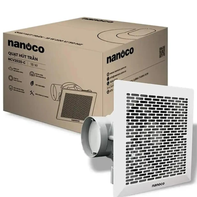  Nanoco Quạt hút âm trần có ống dẫn 18W NCV2020-C