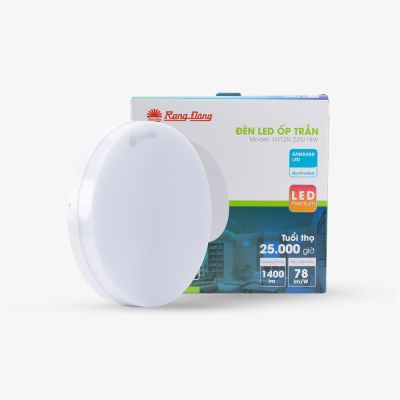 Rạng Đông ốp trần tròn 18w ánh sáng trắng LN12N 220/18W