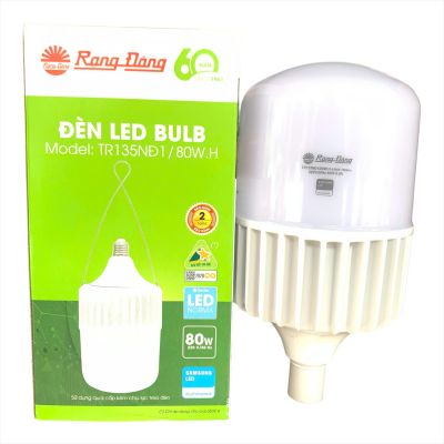 Rạng Đông Bóng đèn LED BULB tròn 80W ánh sáng trắng